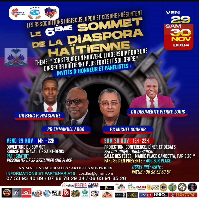 6e Sommet de la Diaspora Haïtienne : Construire un Nouveau Leadership pour une Diaspora Plus Forte et Solidaire